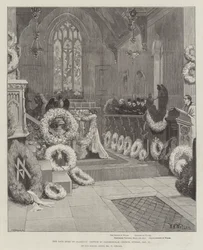 Der verstorbene Herzog von Clarence, Gottesdienst in der Kirche von Sandringham, Sonntag, 17. Januar